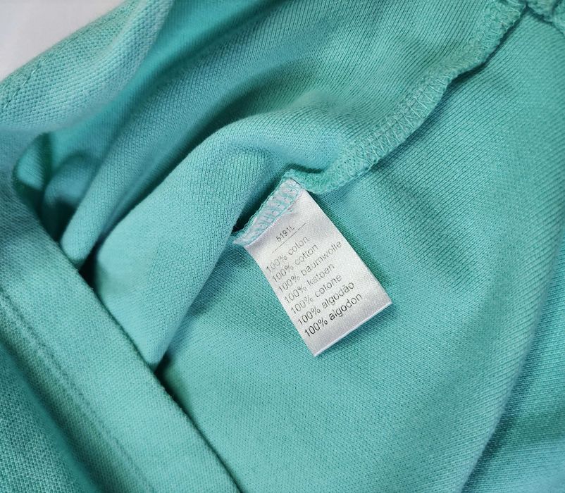 Lacoste 5191L Koszulka Polo Turkusowa Bawełniana Męska Vintage 00s M