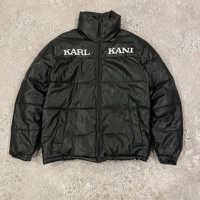 karl kani  кожанный пуховик