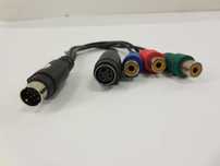 Przewód S-Video 9 pin - 3 x RCA Chinch RGB + S-Video 4 Pin