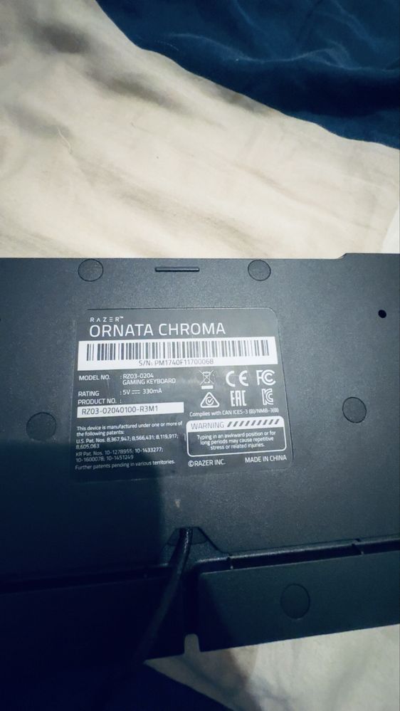 Klawiatura Razer Ornata Chroma