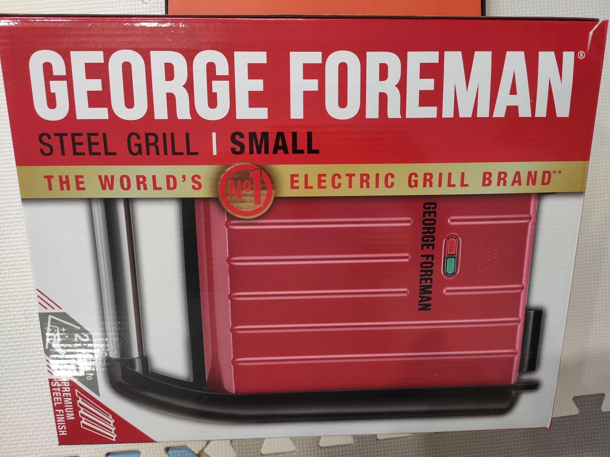 George Foreman Compact Steel - gril elektryczny NOWY