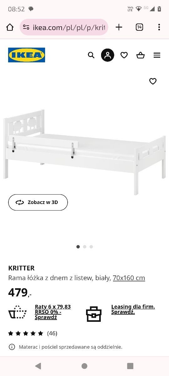 Łóżko dziecięce Ikea