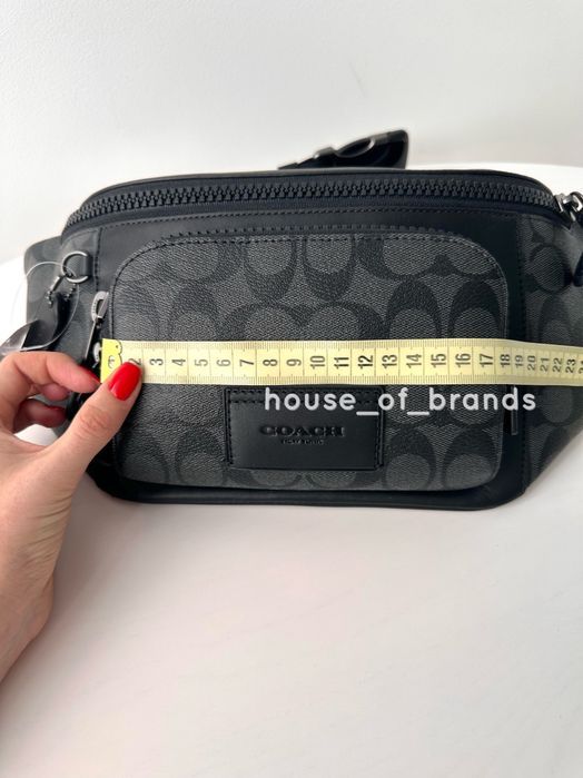 COACH Track Belt Bag Чоловіча шкіряна сумочка бананка мужская сумка