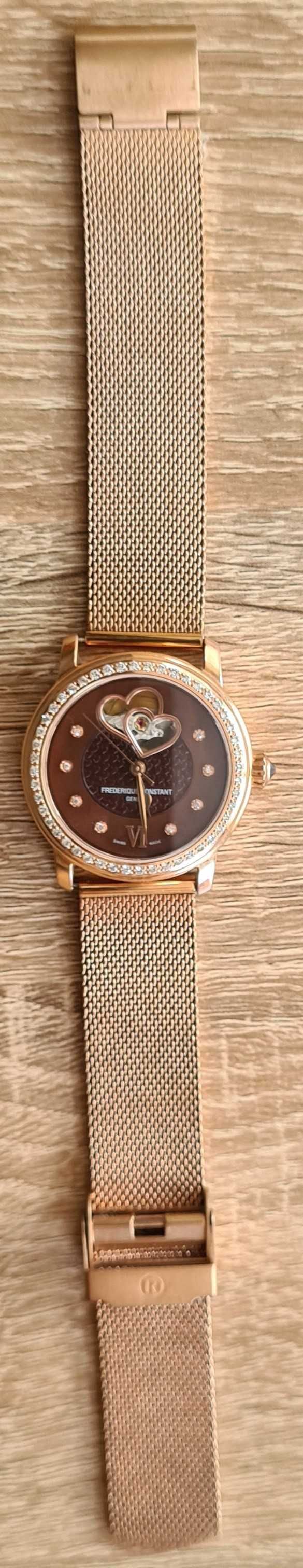 Szwajcarski luksusowy zegarek Frederique Constant Damski automatyczny