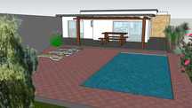 Moradia T3 com garagem, piscina e quintal
