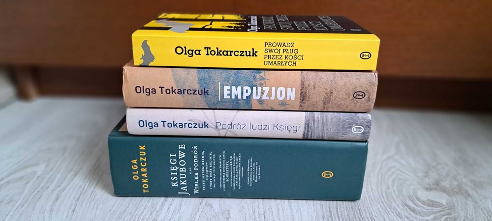 4x Tokarczuk Księgi Jakubowe Prowadź swój pług Empuzjon Podróż Ludzi