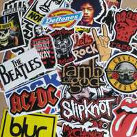 Packs 50 Autocolantes Stickers  Adesivos Musica Rock