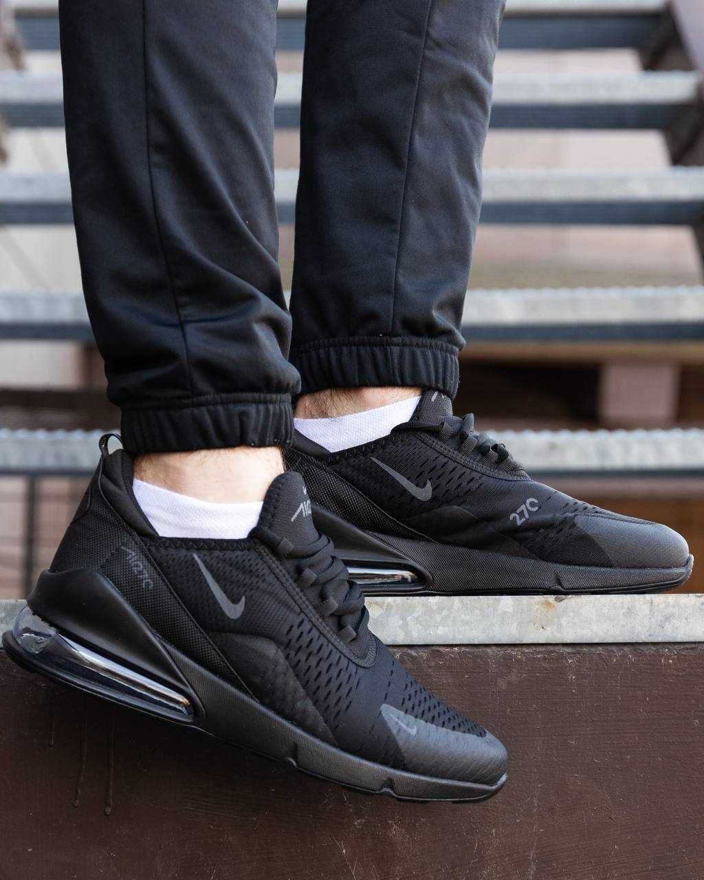 Чоловічі кросівки Nike Air Max 270 чорний NK044 НОВИЗНА