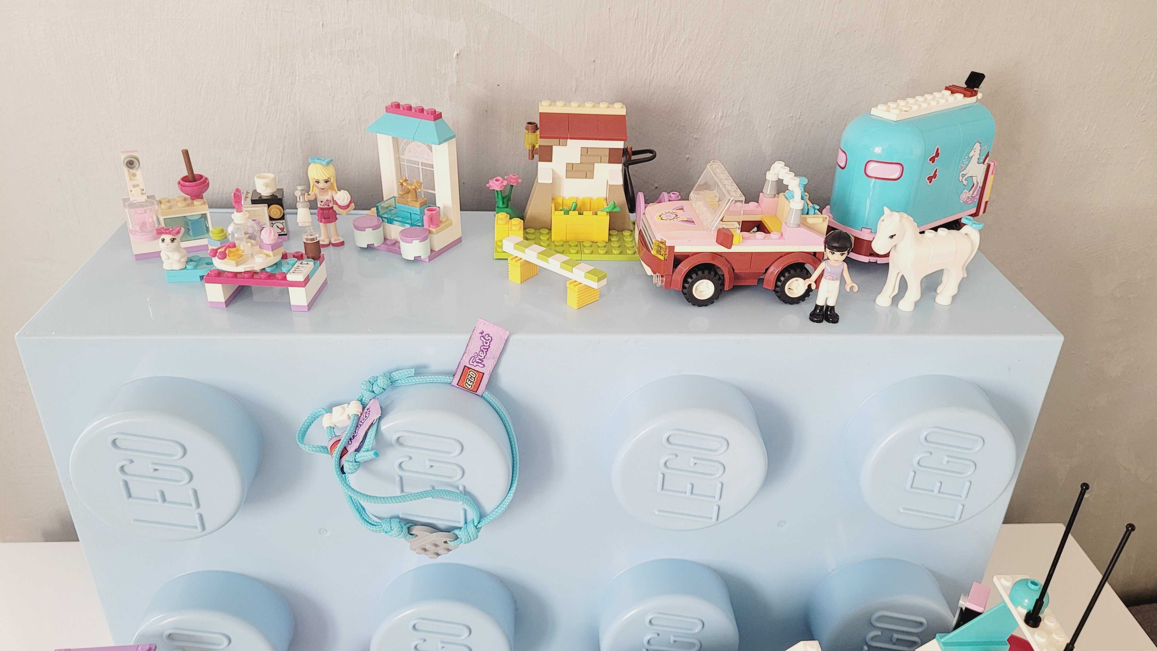 Klocki Lego Friends mix zestawów + pojemnik