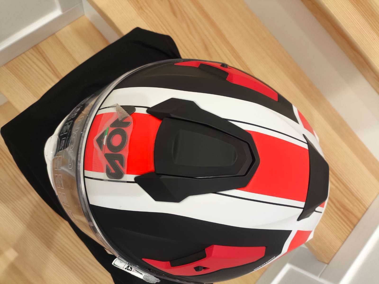 Kask motocyklowy integralny NOS NS10 Fury red rozmiar XS NOWY