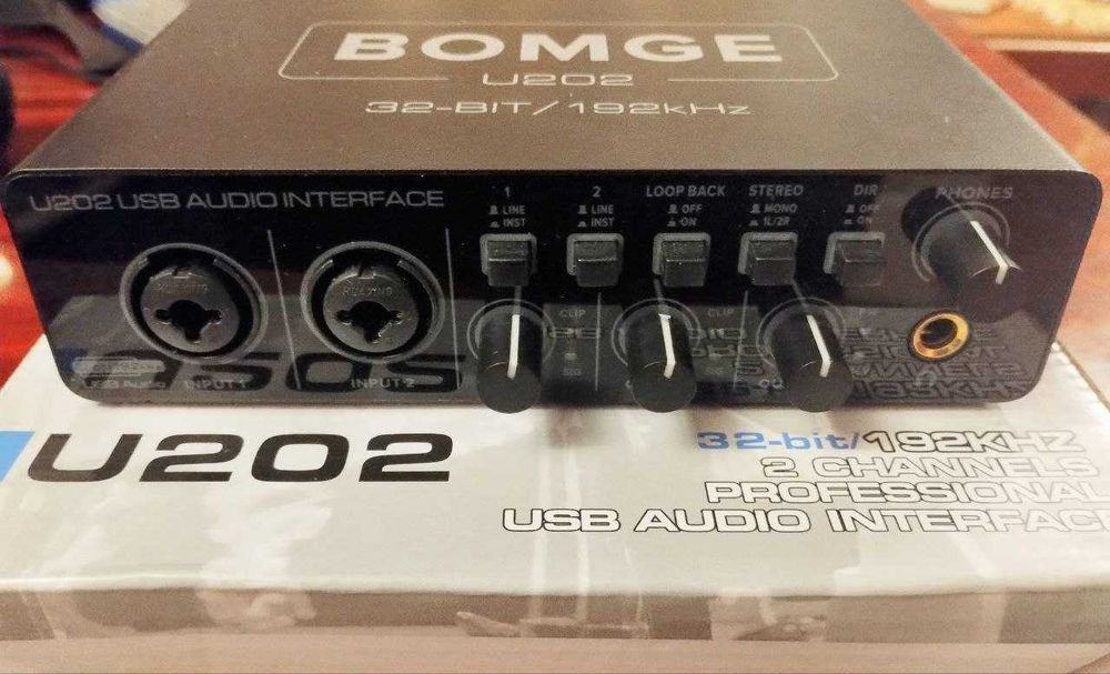 Аудиоинтерфейс Bomge U202, звуковая карта