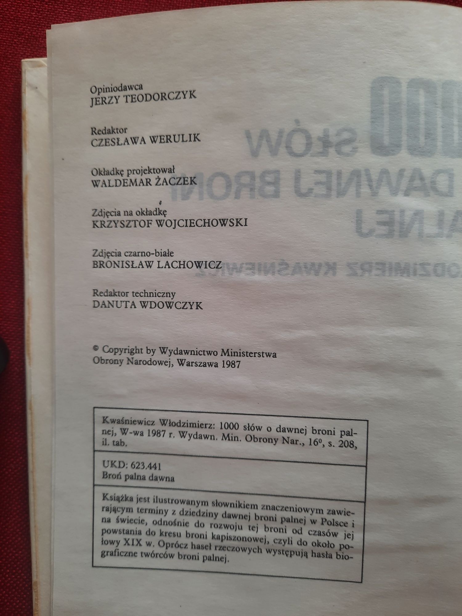 1000 słów o dawnej broni palnej