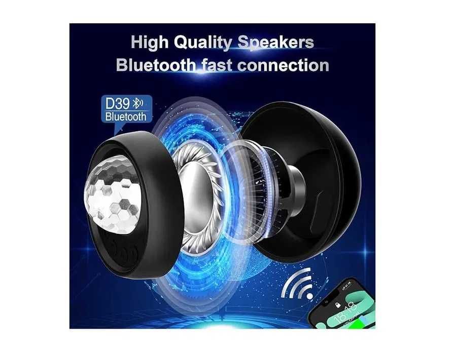 Głośnik pod PRYSZNIC z kulą LED, bluetooth, wodoszczelny - Sebruanc