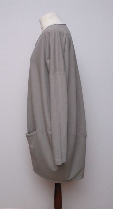 WEARSO Organic Sukienka TOMOKO jasnoszara R 2 L