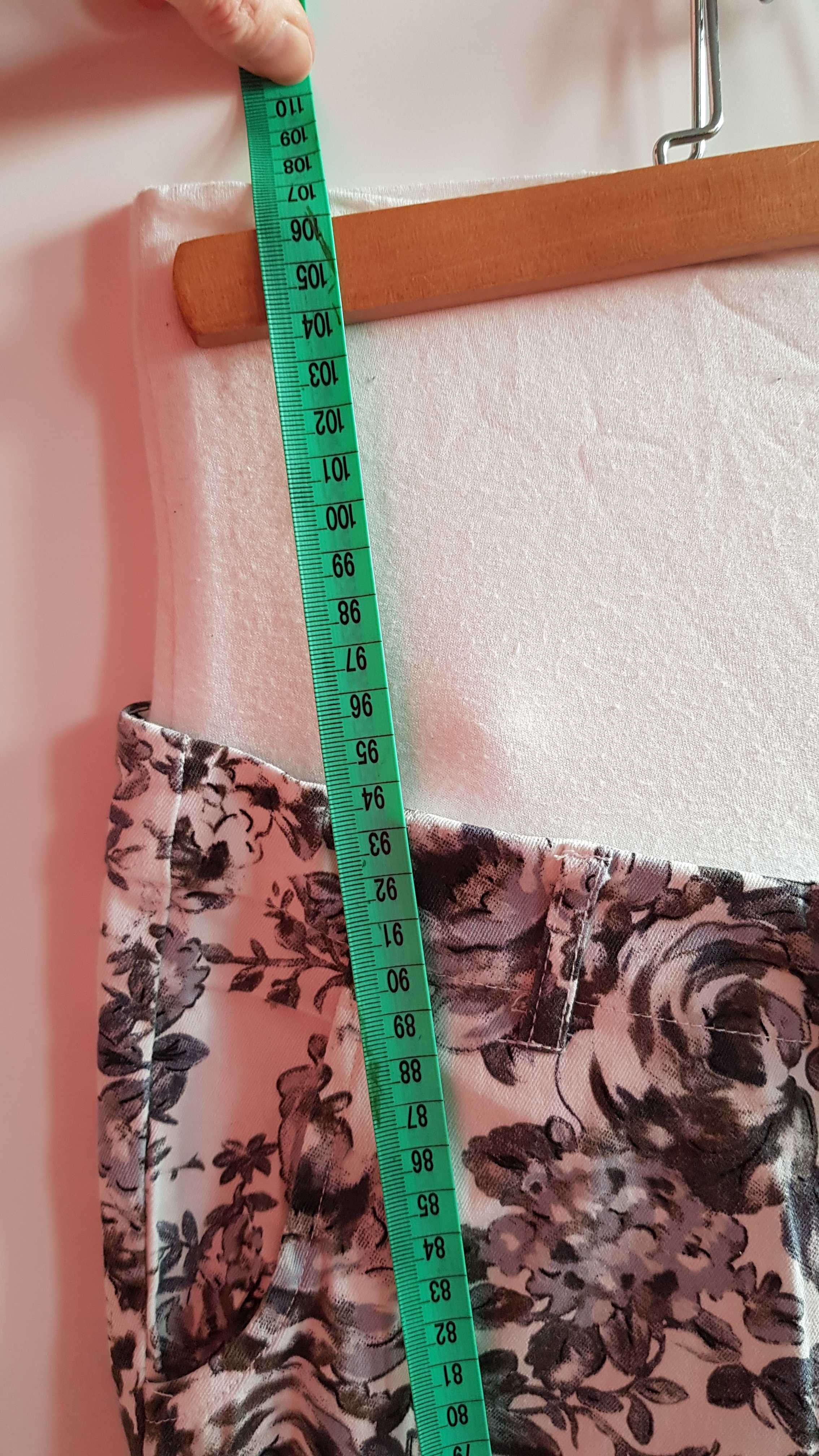 spodnie ciążowe HAPPYMUM rozmiar M piękne kwiaty