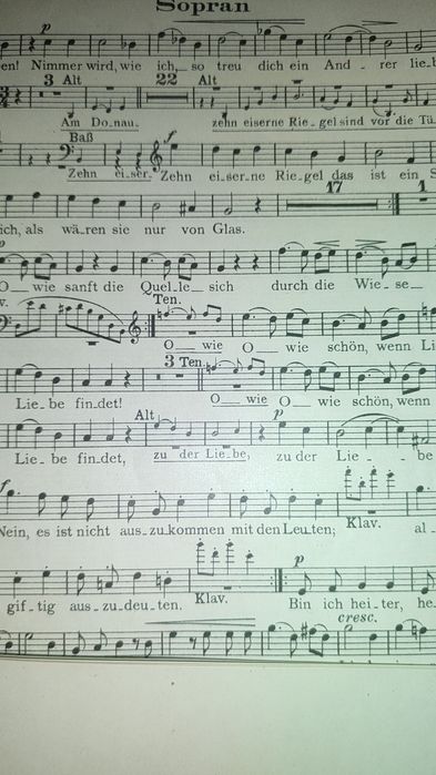 Nuty  niemieckie BRAHMS bardzo stare antyk