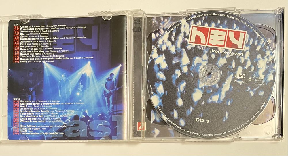 Hey koncertowy 2 cd jewel case 2003 I wydanie