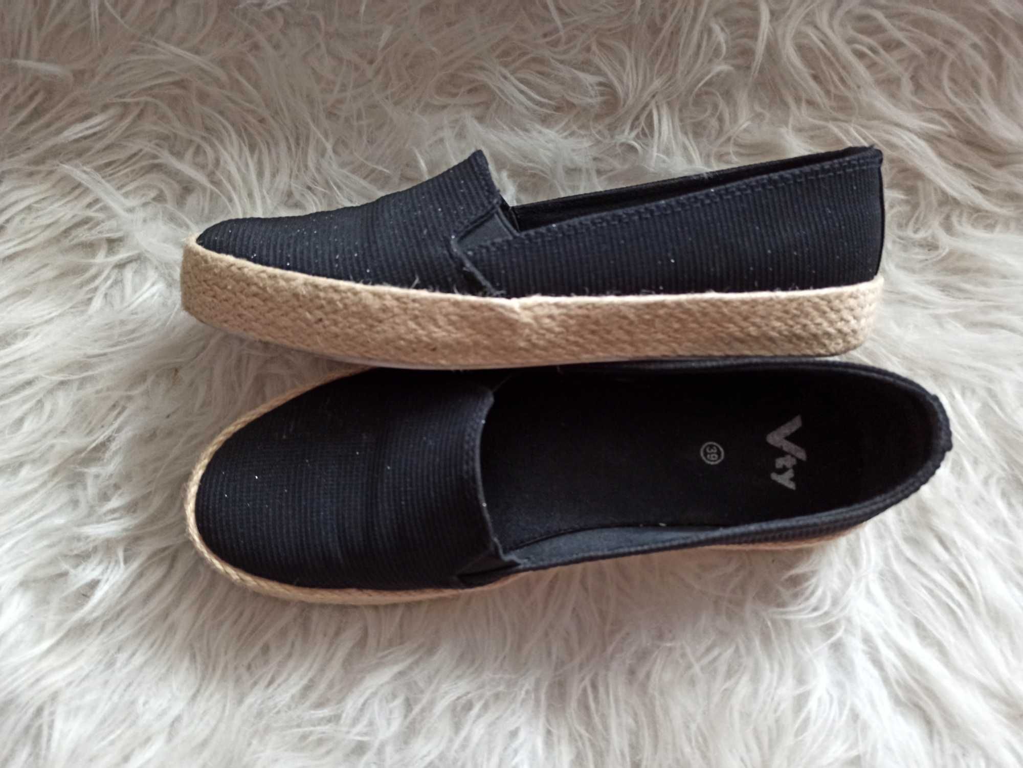 Balerinki espadryle roz. 40