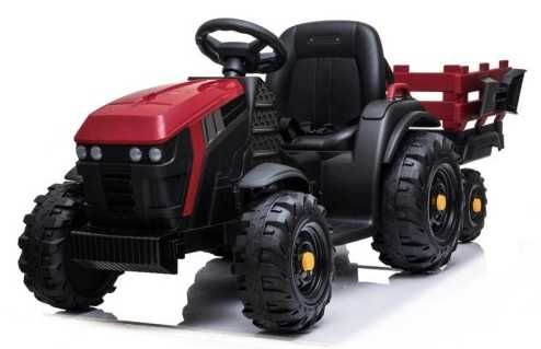Duży Traktor na akumulator z Przyczepką Pilot samochód dla dziecka
