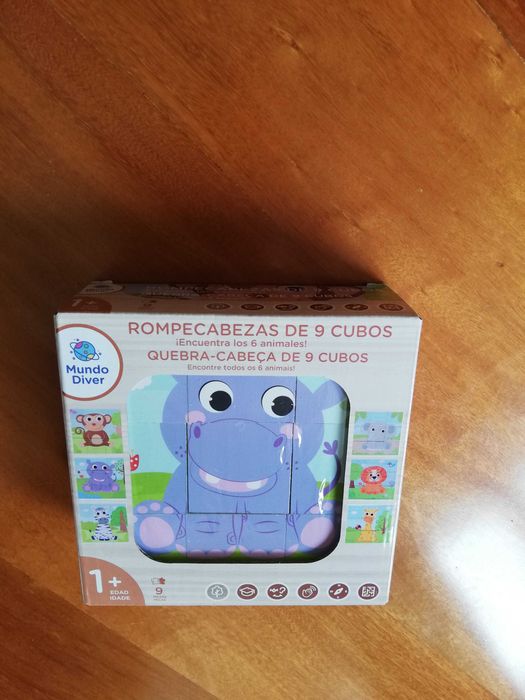 Brinquedo - Quebra-cabeças 9 cubos