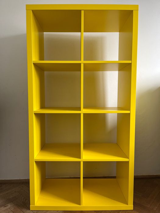 Ikea Kallax regał 2x4 żółty limitowana edycja