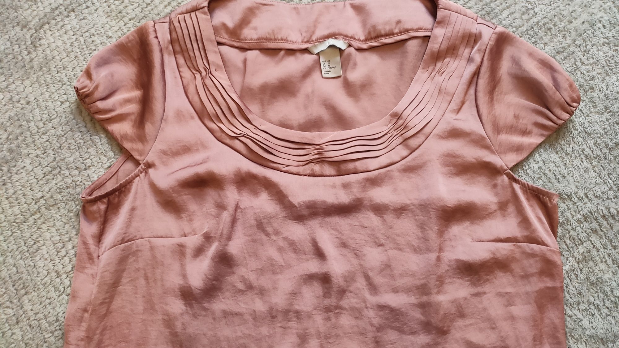 Bluzka h&m różowa 42