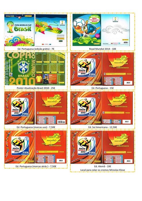 Cadernetas vazias futebol ver descrição Panini Topps e outras 1/3