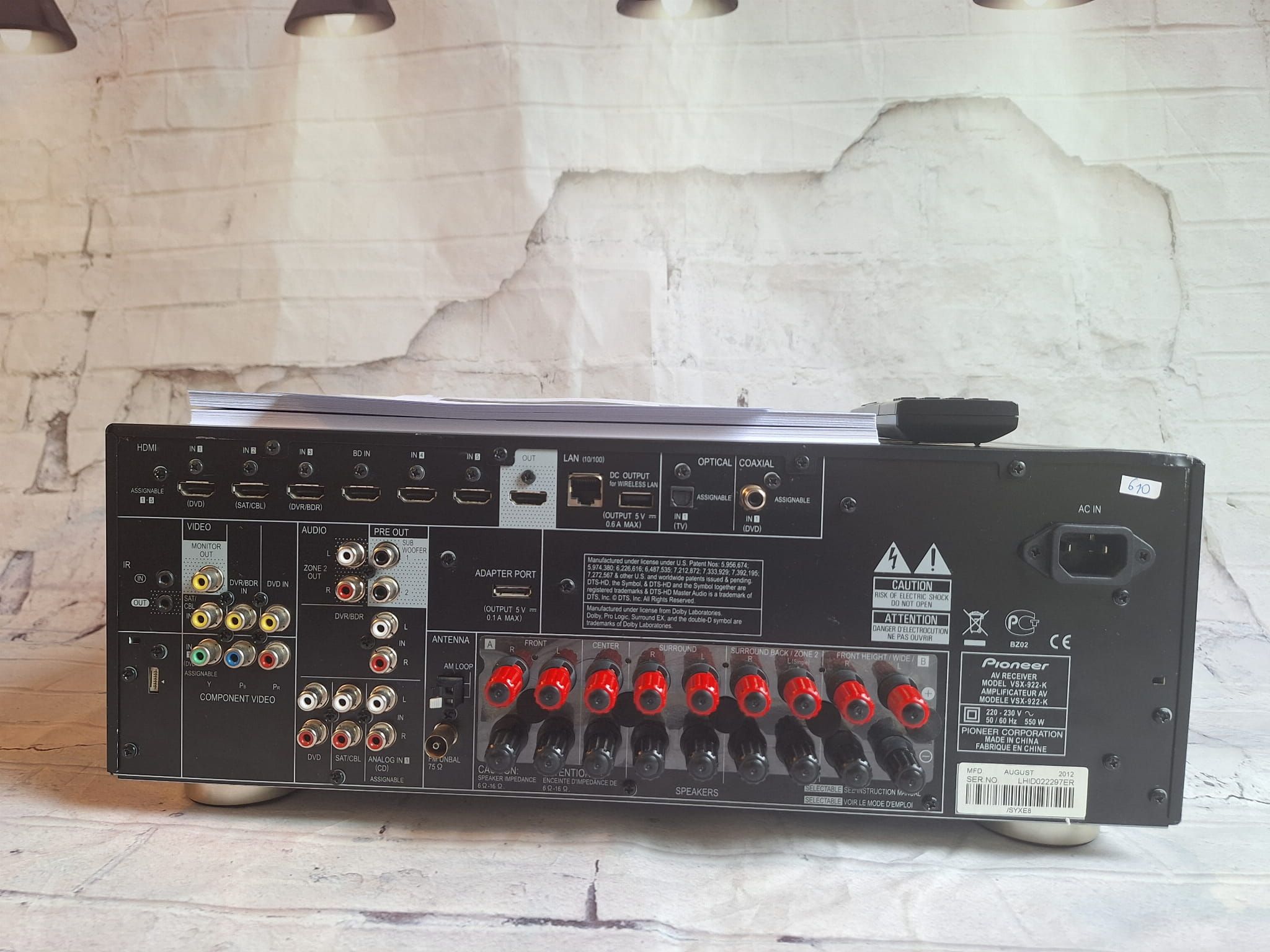7.2 Pioneer VSX-922 ARC Radio Internetowe USB Mocny