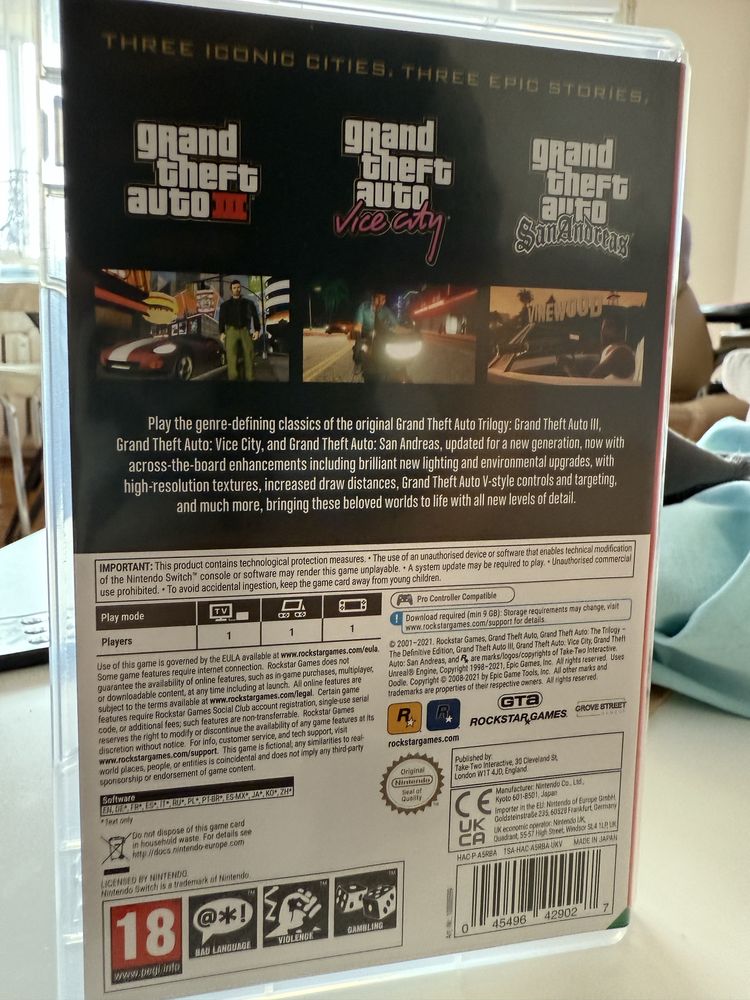 GTA The Trilogy Switch