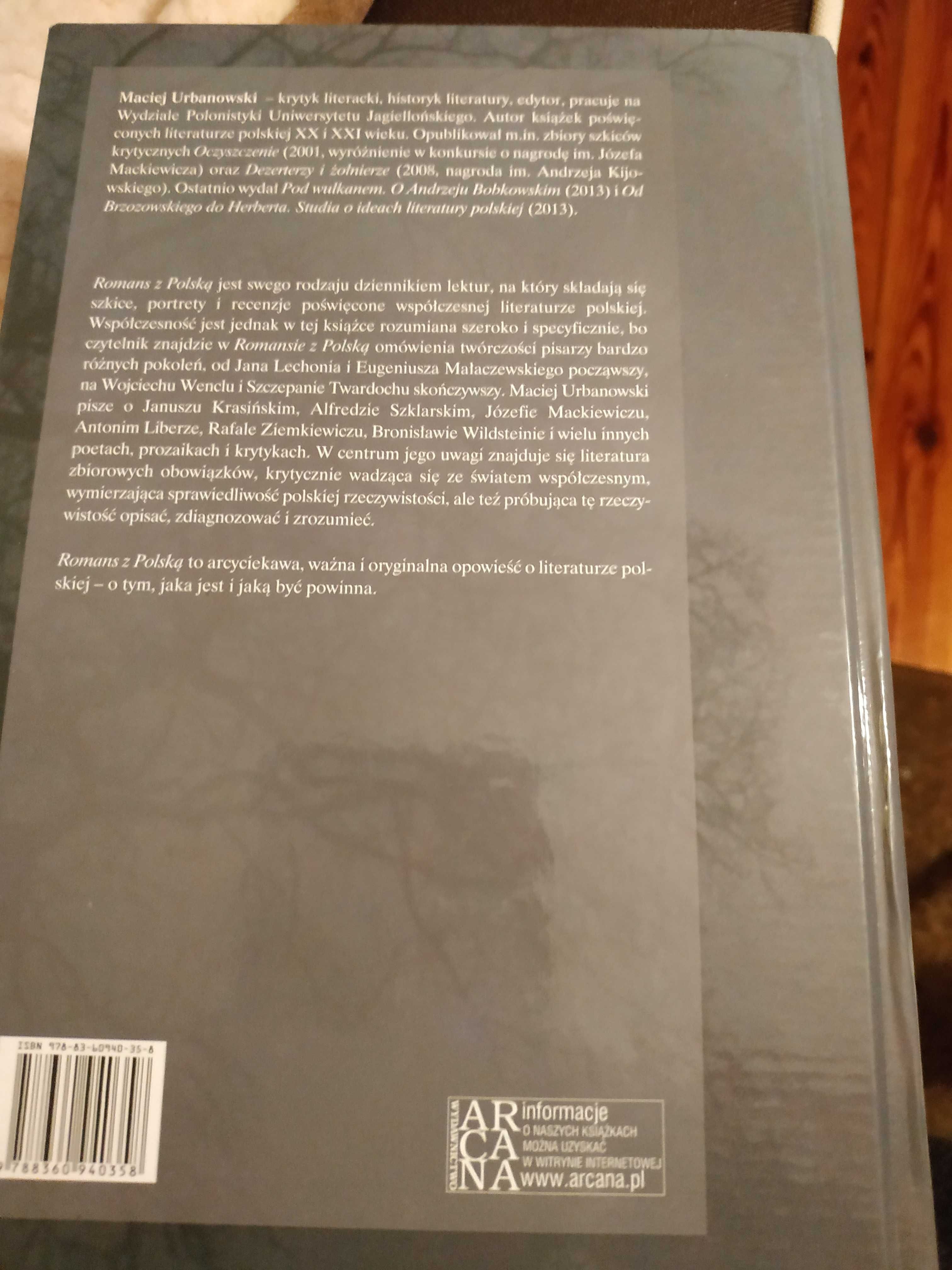Maciej Urbanowski Romans z Polską tw nowa unikat