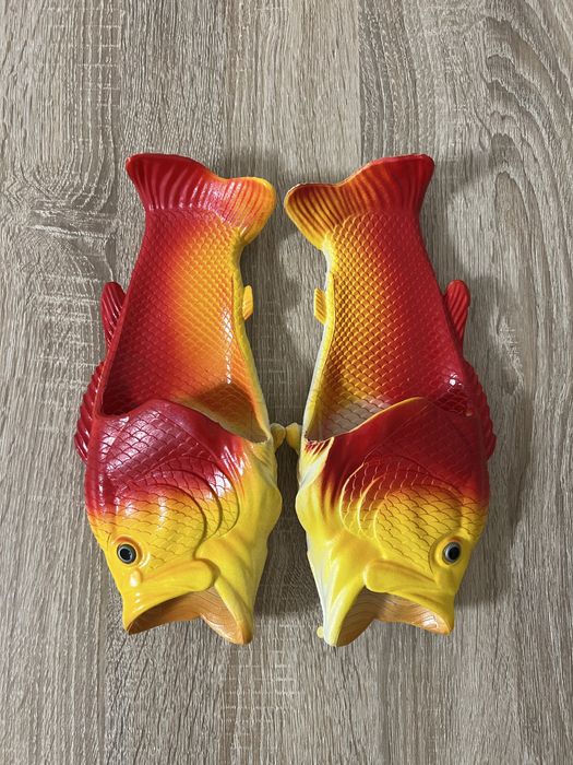 Тапки у вигляді Риб, гумові тапки Риби, шльопанці Риби