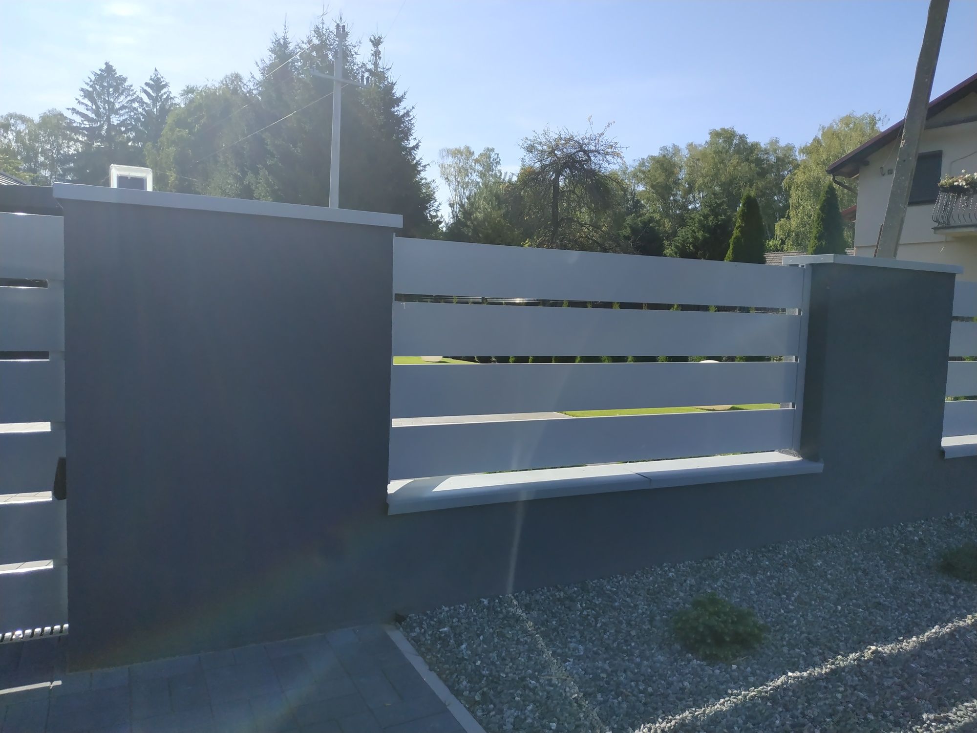 .. Przęsło ogrodzeniowe aluminiowe płot palisadowy, wysoka jakość