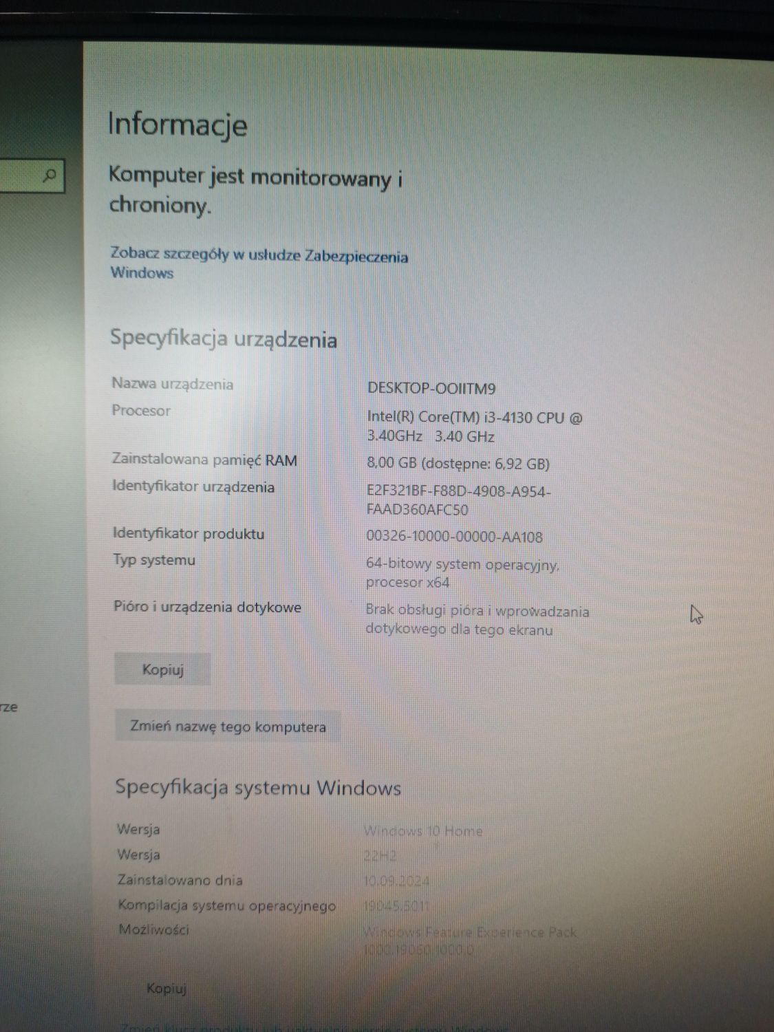 Komputer stacjonarny fujitsu
