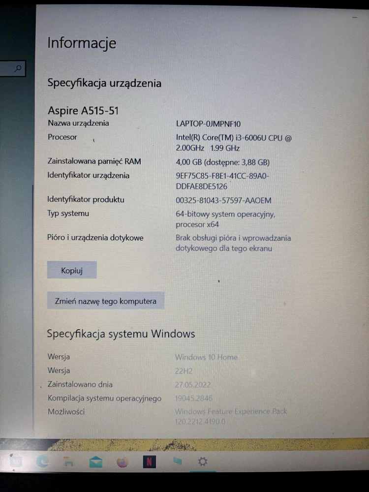 Acer Aspire A515-51