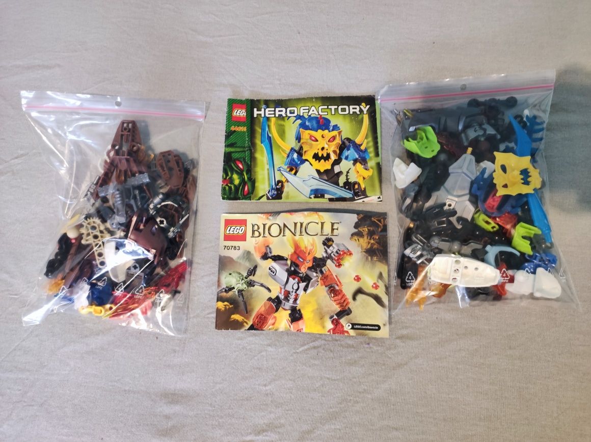 Mix lego Hero factory Bionicle +instrukcje