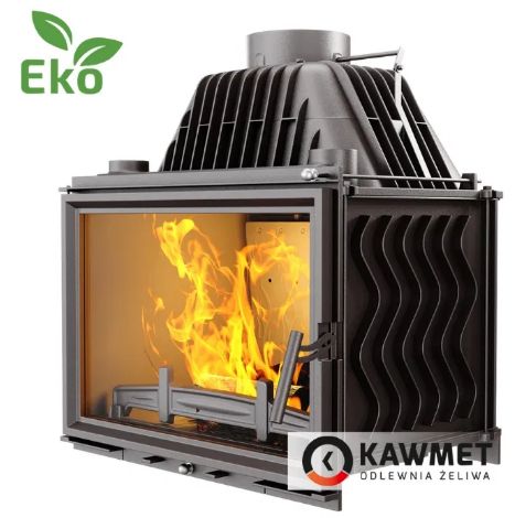 Каминная топка Kawmet W17 (16.1 kW) печь на дрова, топка в камин