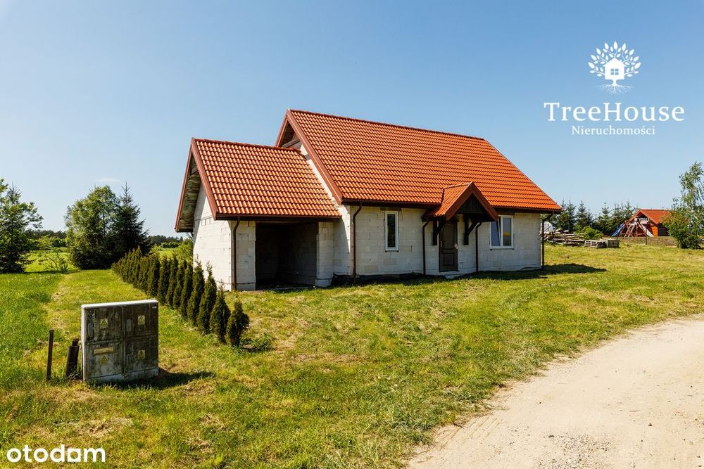 Dom w stanie surowym zamkniętym niedaleko Olsztyna