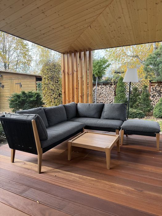 Meble ogrodowe, naroznik