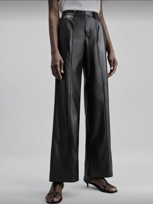 Spodnie ze sztucznej skóry