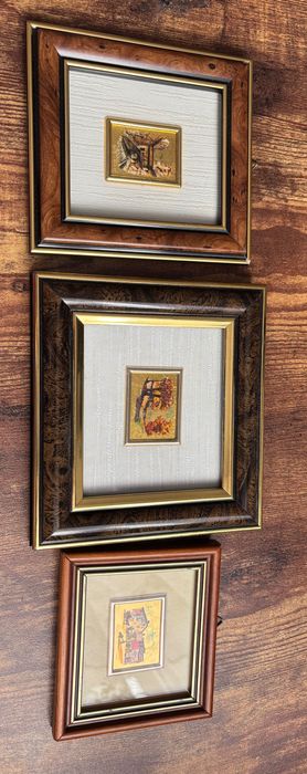 Grafika/obraz stary cena za komplet 3szt