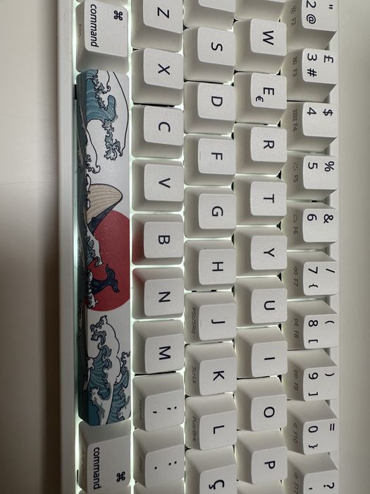 Teclado Mecânico Ducky MIYA Pro MAC/PC White LED 65% PBT
