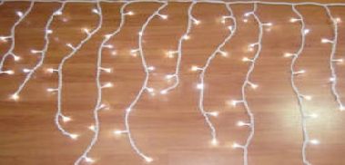 Cortina de luzes Natal LED "Icicle" ( 2,5m comprimento x 1m altura )