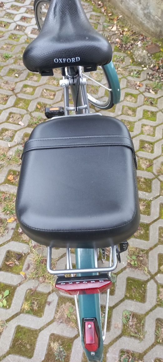 Fotelik siedzenie siodełko na bagażnik rowerowy +podnóżki