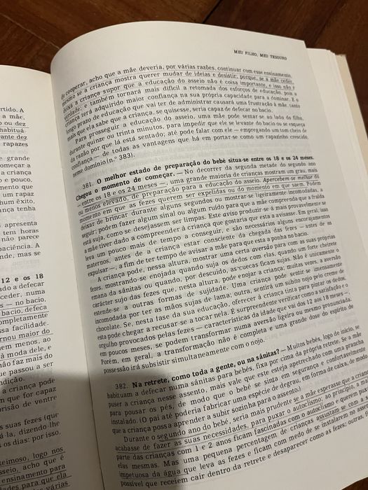 Livro O meu filho, meu tesouro  Dr Benjamin Spock