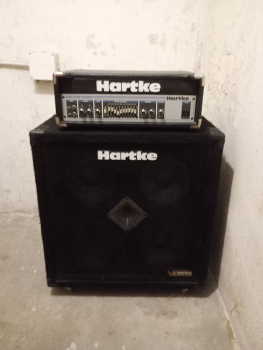 Hartke wzmacniacz 500 Watt Model HA 5500+kolumna basowa 400 Watt