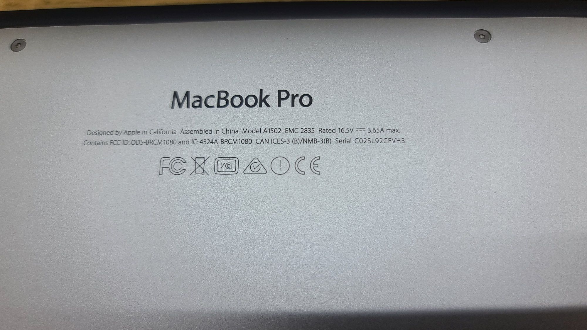 MacBook Pro 13" Retina Early 2015