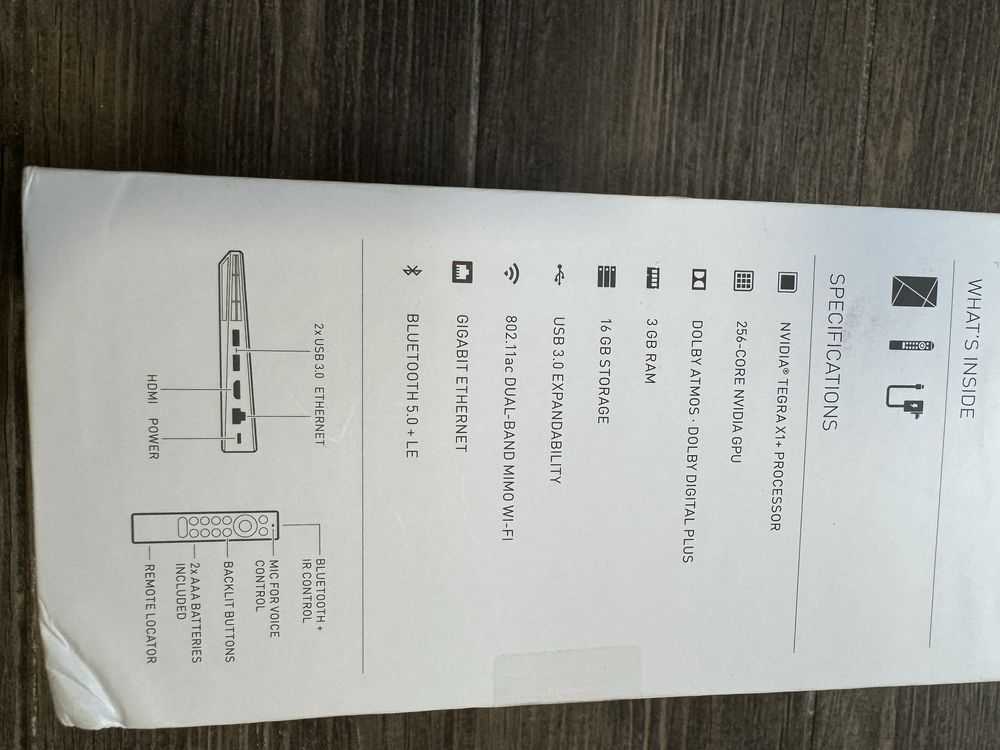 Nvidia Shield TV Pro запакована