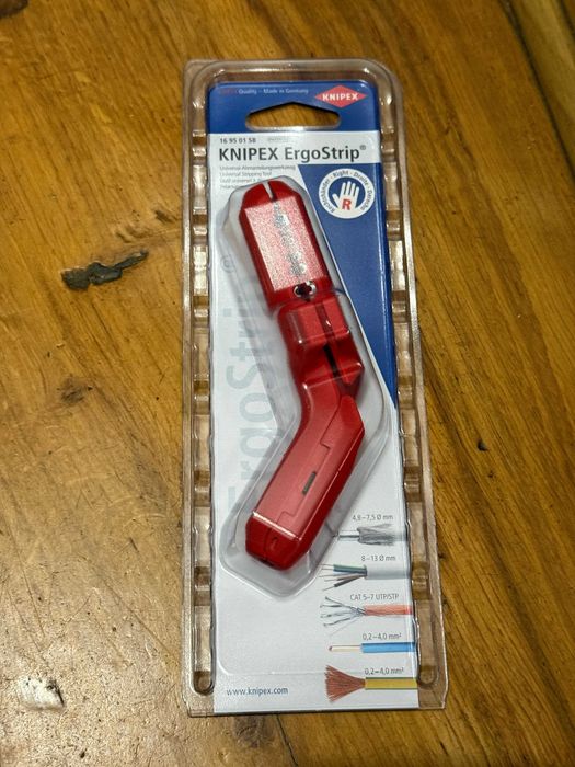 Nowy Knipex 16 95 01 SB narzędzie do ściągania izolacji