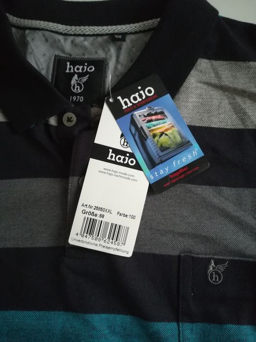 HAJO Nowa markowa koszulka polo z metkami rozmiar 58