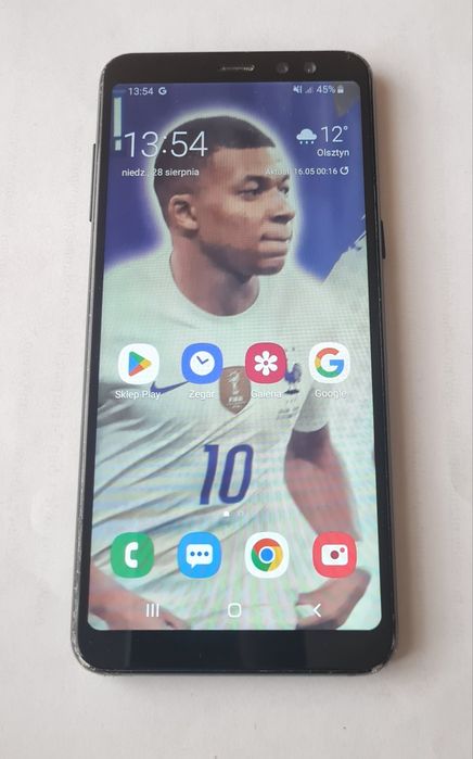 Samsung galaxy a8 4/64 czarny / bez simlock / 16 MPIX / Android 10